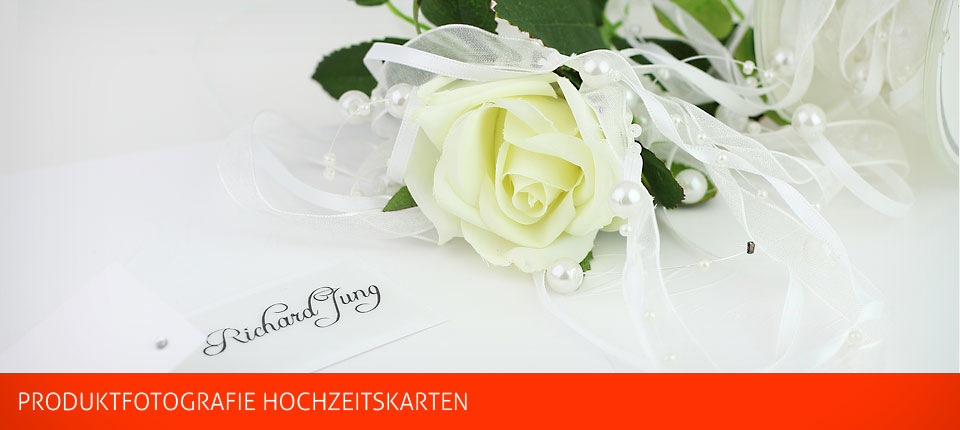 Produktfotografie Hochzeitskarten