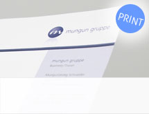 Mungun Gruppe Logo, Briefbogen, Visitenkarte