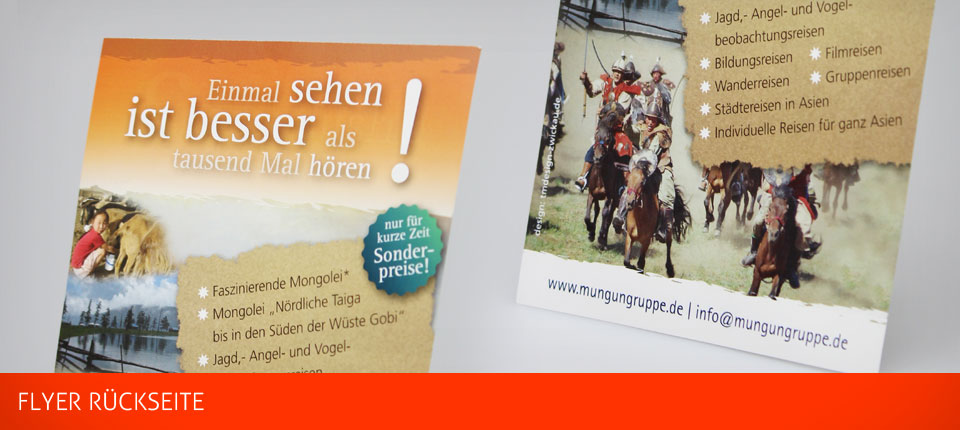 Bild - Mungun Gruppe Reiseflyer