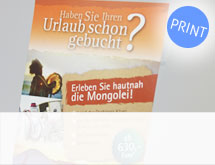 Mungun Gruppe Reiseflyer