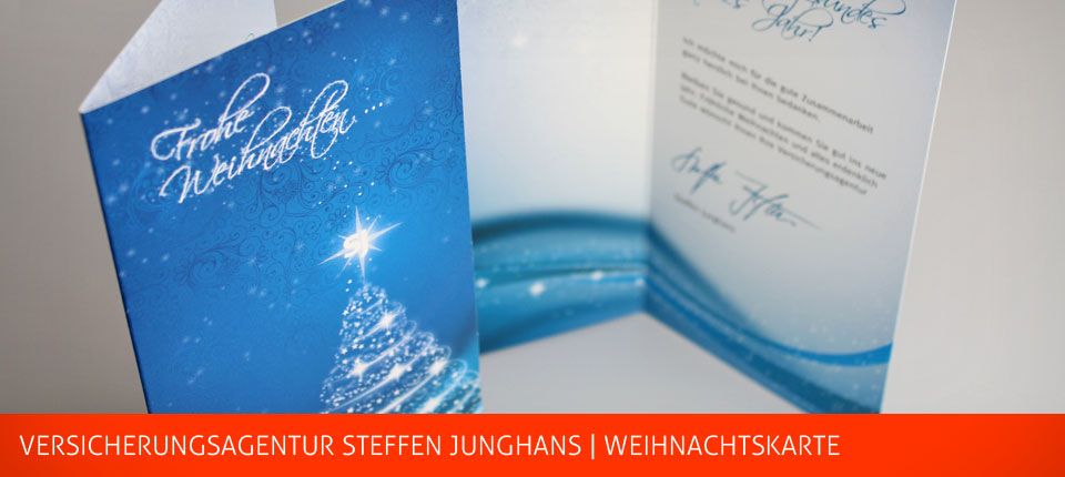 Bild - Weihnachtskarte für Versicherungsagentur
