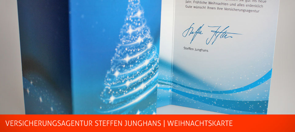 Bild - Weihnachtskarte für Versicherungsagentur