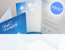 Weihnachtskarte für Versicherungsagentur