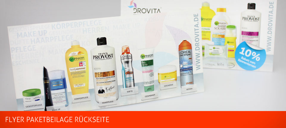 Bild - Drovita Flyer Paketbeilage