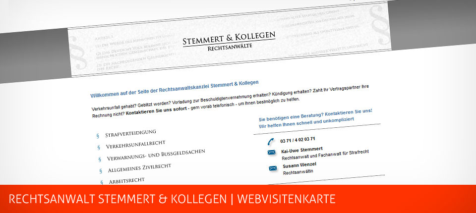 Bild - Rechtsanwalt Stemmert & Kollegen Webvisi