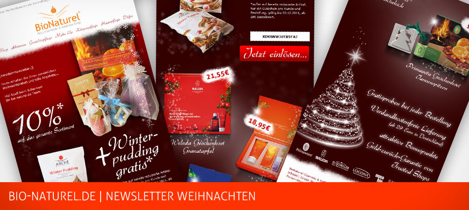 Bild - bio-naturel.de verschiedene Newsletter