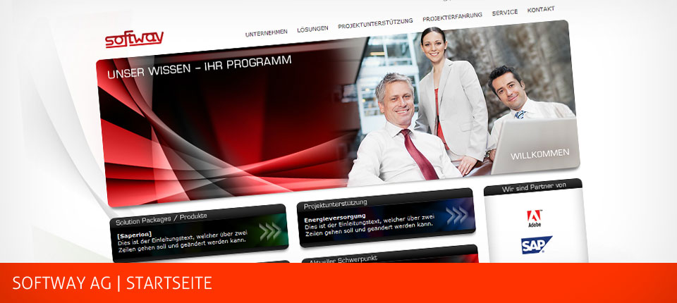 Bild - Softway AG mit neuer Website