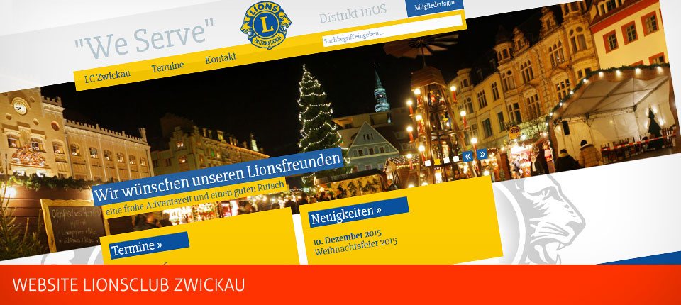 Website Lionsclub Zwickau